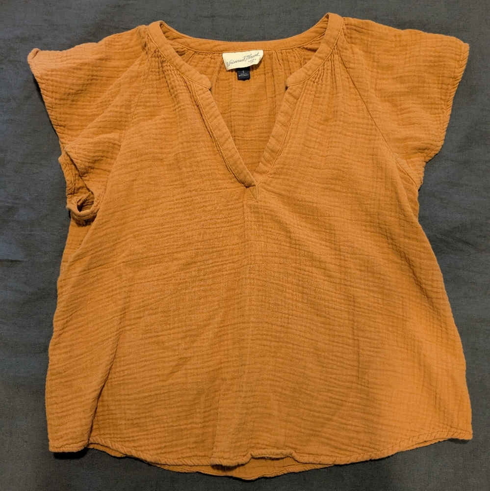 Universal Thread Cap Sleeve Cotton Top